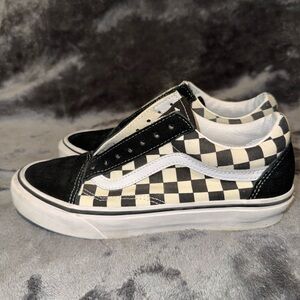 Vans Old Skool Checkered Sneakers | Women’s 7.5 | Black & White🖤🤍